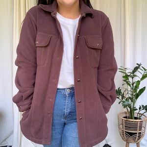 Brown Anna Hathaway Shacket - Small